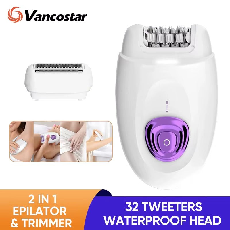 2-in-1 Electric Epilator & Shaver for Women