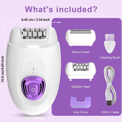 2-in-1 Electric Epilator & Shaver for Women