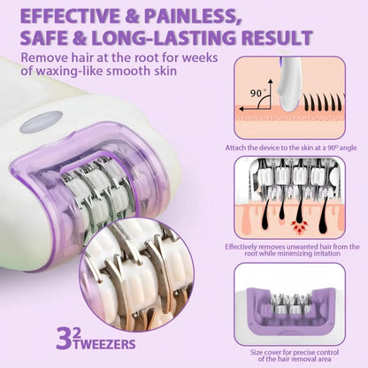 2-in-1 Electric Epilator & Shaver for Women
