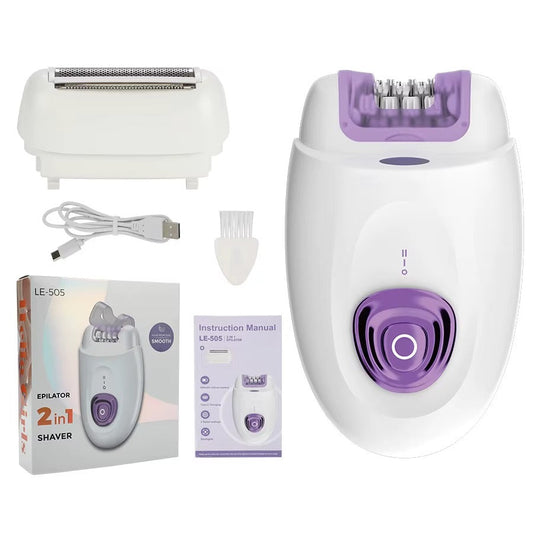 2-in-1 Electric Epilator & Shaver for Women