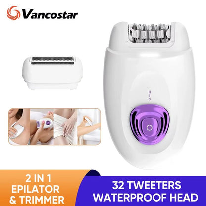 2-in-1 Electric Epilator & Shaver for Women