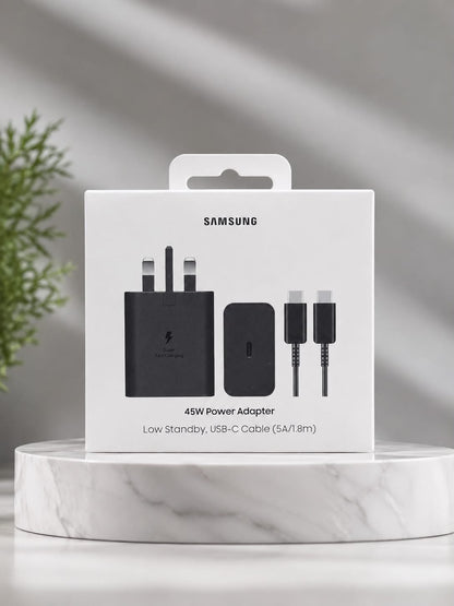 Samsung 45W USB-C Super Fast Charger with 1.8m Cable – Fast Charging