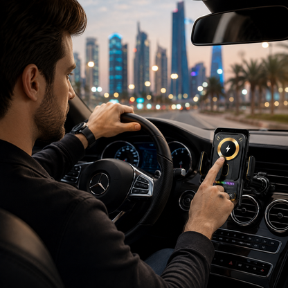66W Wireless Charging Car Mount Car Phone Holder Wireless Charger