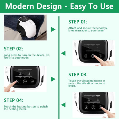 Knee Therapy Massager – Heat, Vibration & Red Light Therapy