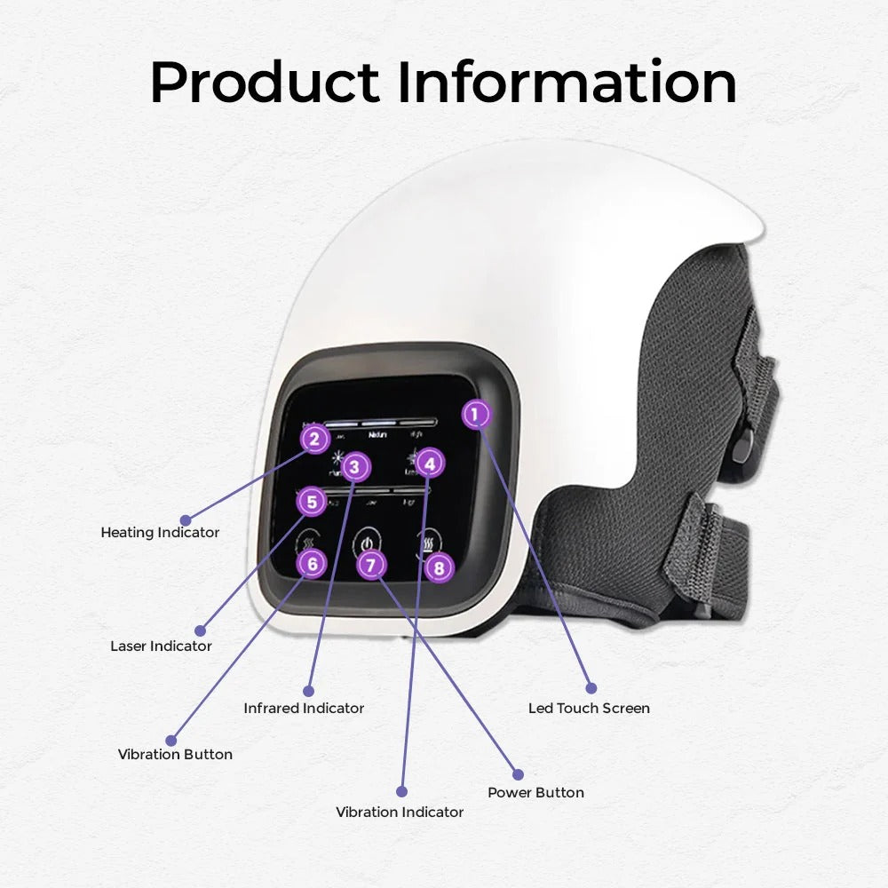 Knee Therapy Massager – Heat, Vibration & Red Light Therapy
